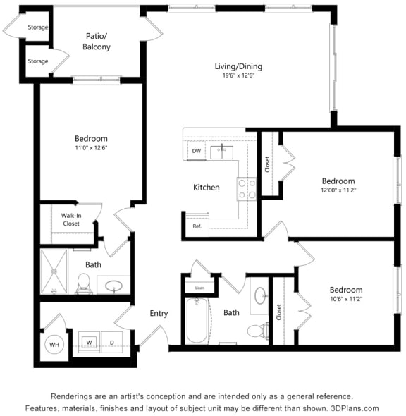 1, 2 & 3Bedroom Apartments in Parker, CO South Range Crossings